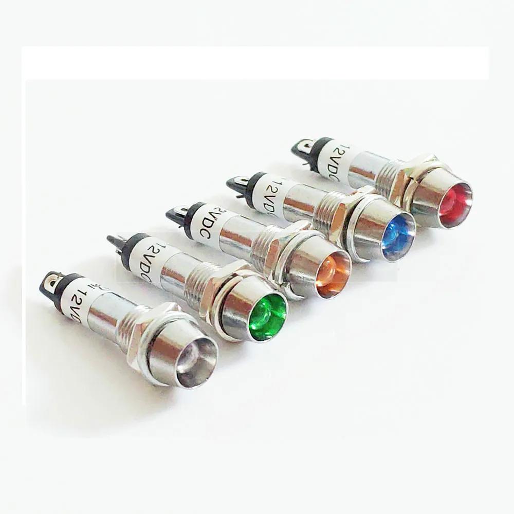 LED ݼ ǥõ  ȣ  LED ,   XD8-1, 5 , 12V, 24V, 220V, 8mm, 10 